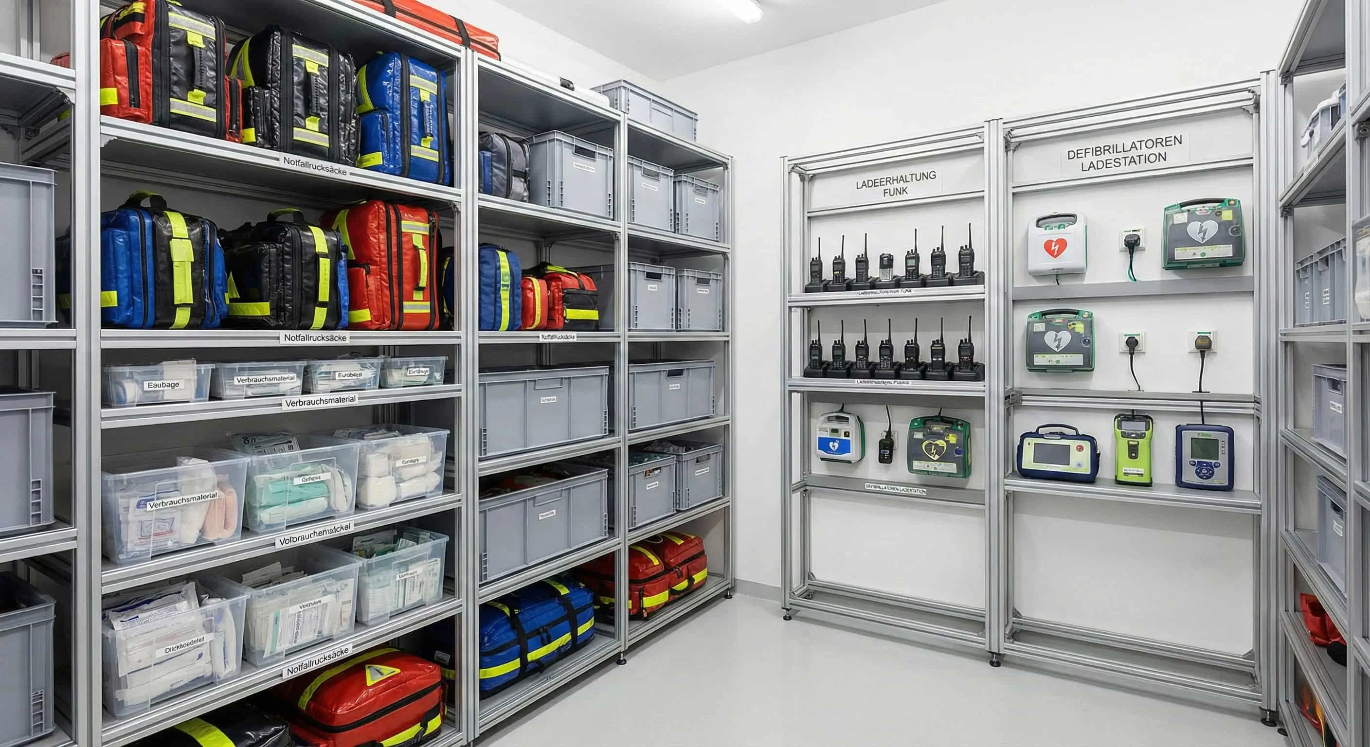 Lagerraum Geraetelagerung Rettungsdienst