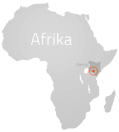 Map of Africa - Kenya 